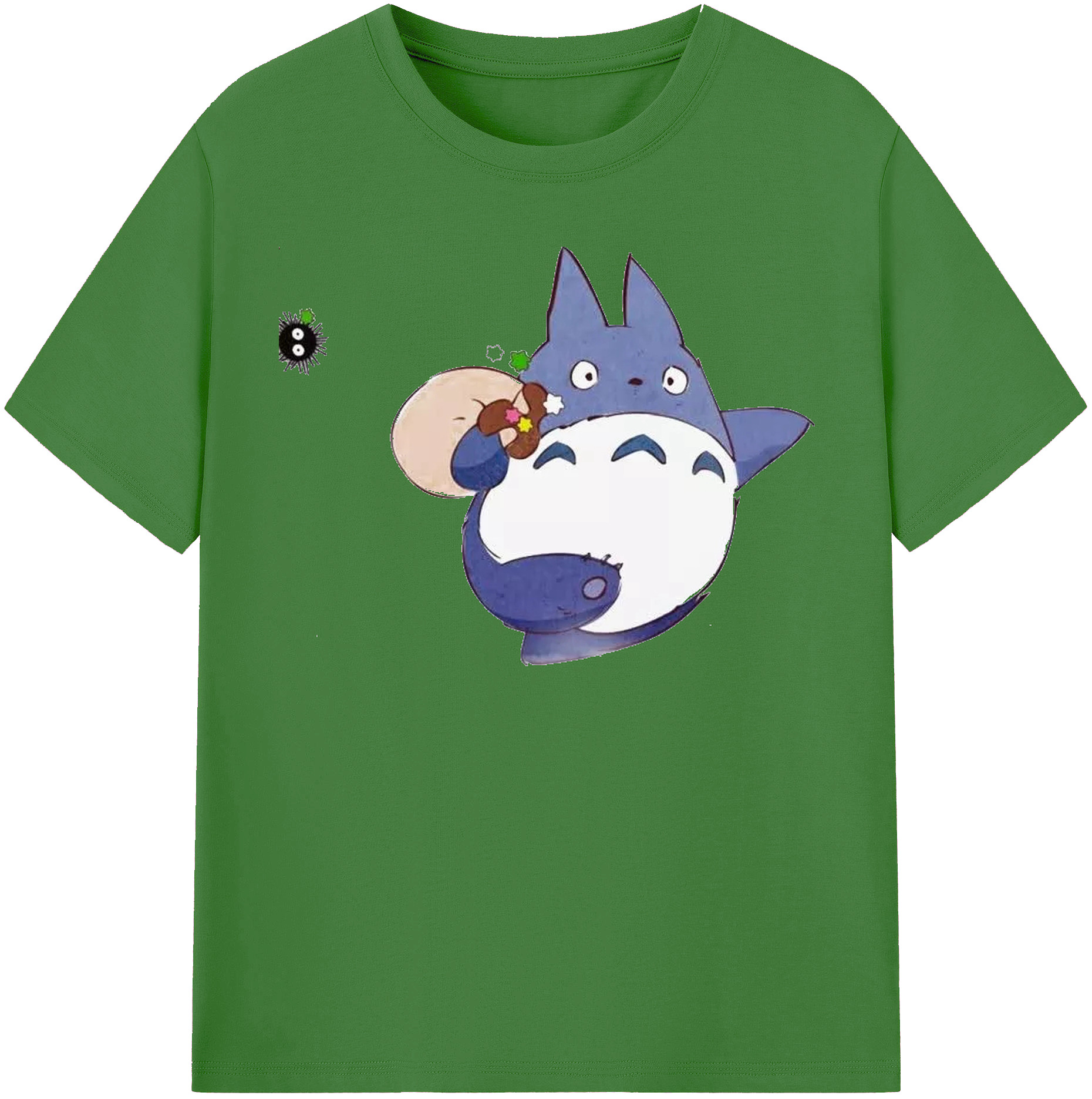 （画像用） となりのトトロ 草壁メイ 草壁サツキ My Neighbor Totoro Satsuki Kusakabe Mei Kusakabe レディースカジュアルプリントTシャツ（綿100％）